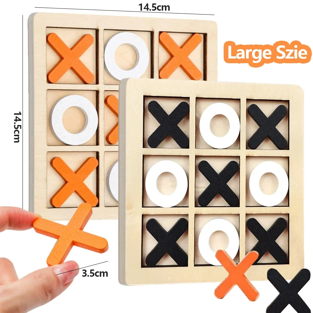 Kids Educational Box - Wooden XO Tic Tac Toe Game
