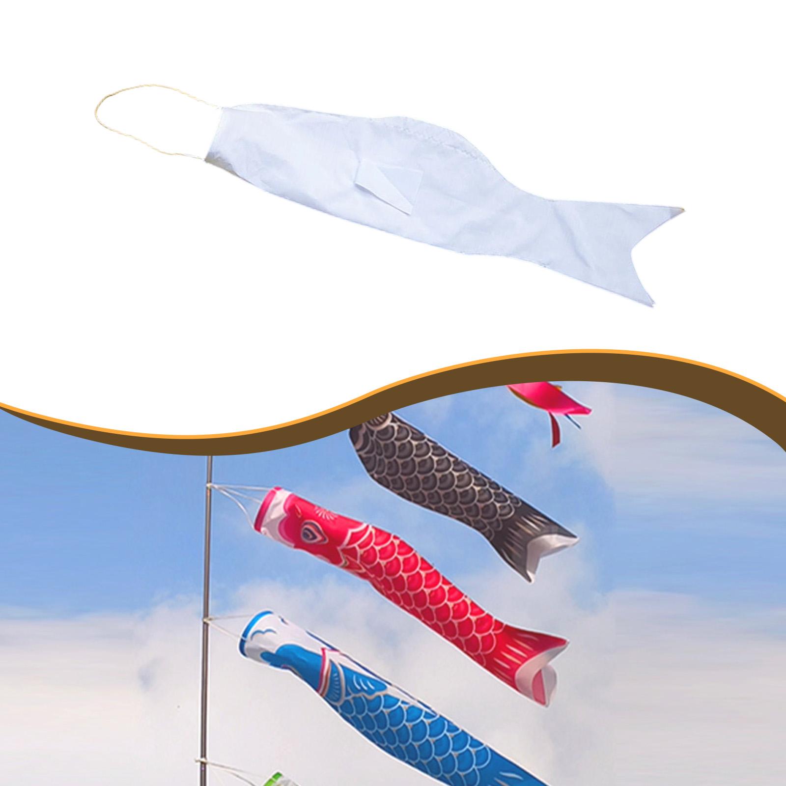 Kids Education Banner - DIY Painting Blank Carp Flag Educational