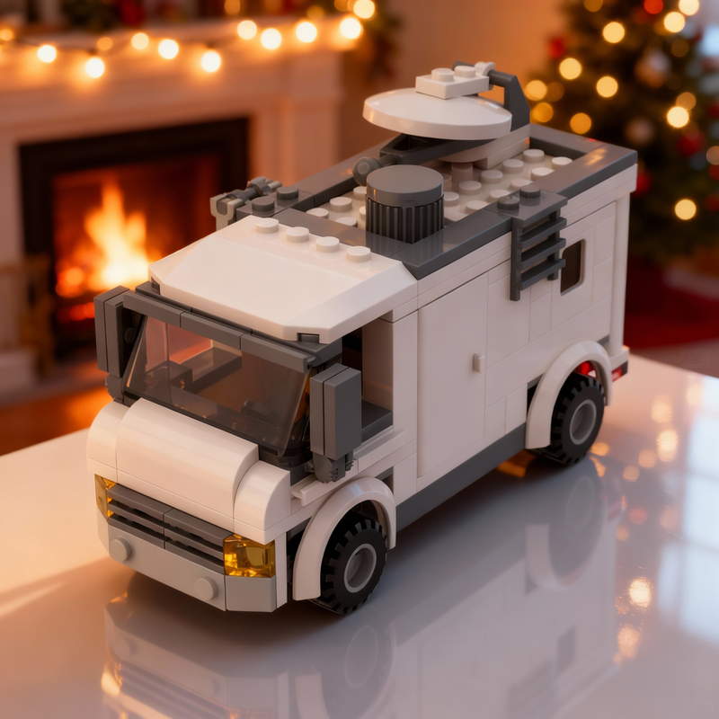 Kids Education News - 152pcs MOC News Van City Traffic