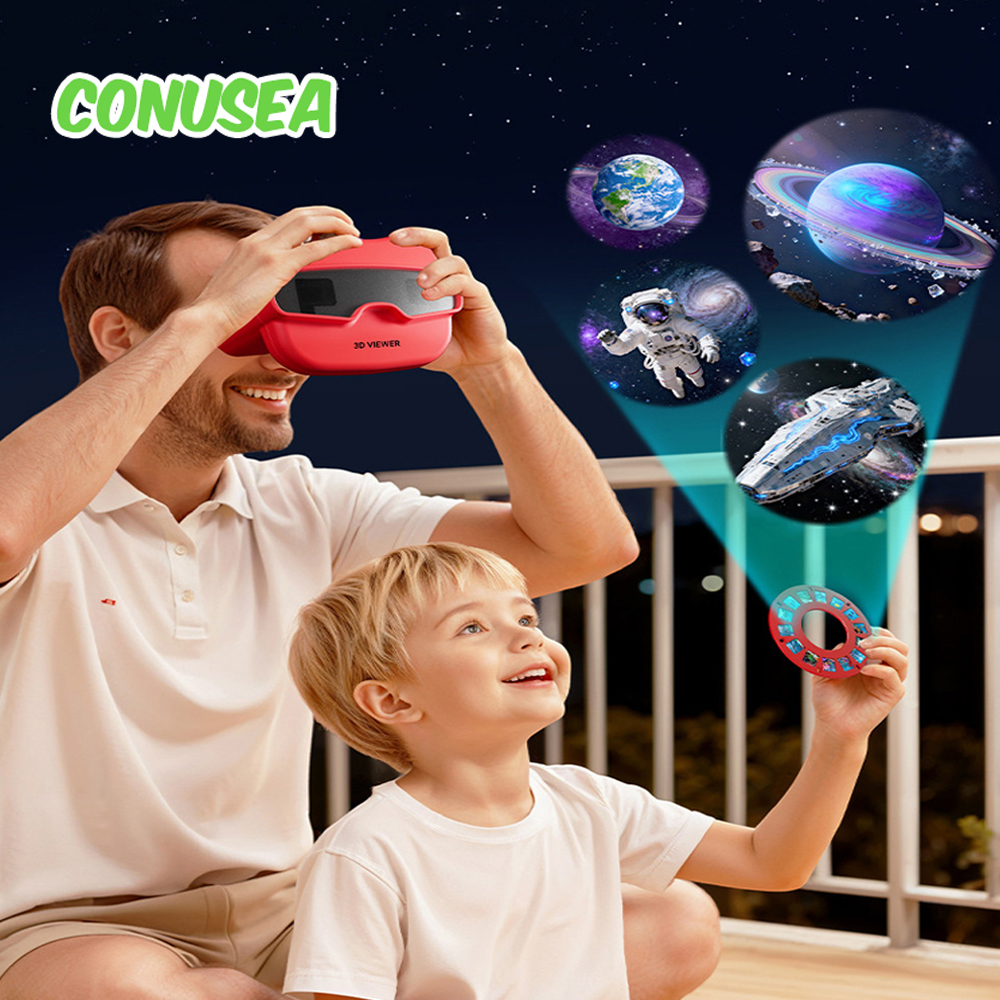 Kids Education Reels - Children's Binoculars 3D Stereoscopic Viewer Toy