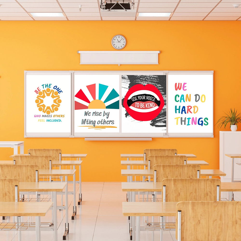 Kids Education Quotes - Classroom Positive Confidence Quote Wall Canvas
