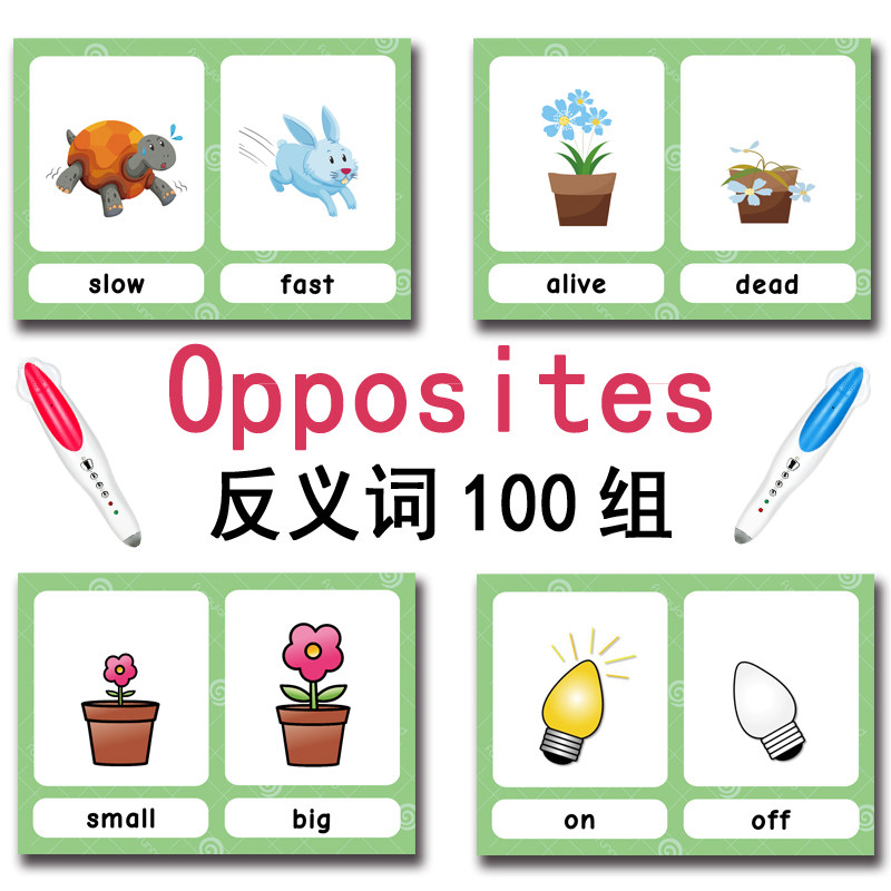 The 100 Groups Opposites Flash - Kids Education Toy avaliação e preço