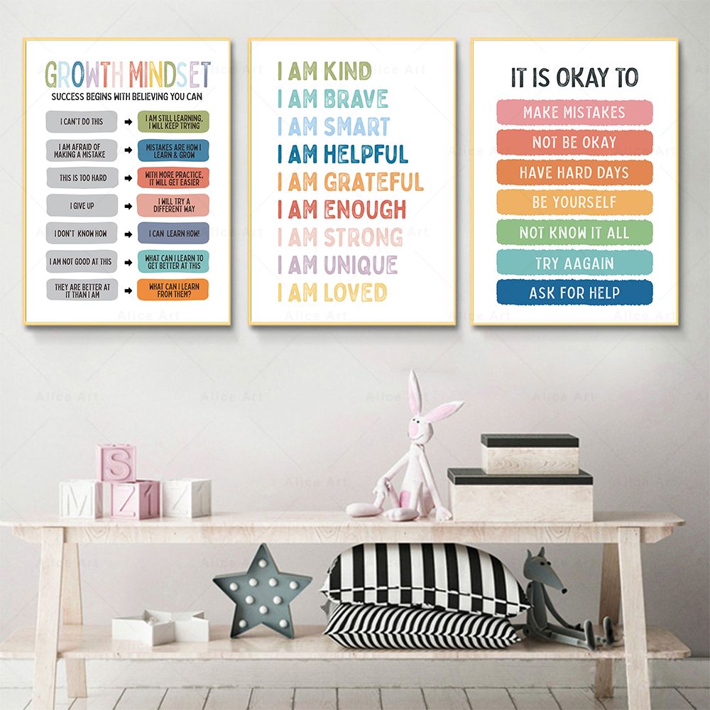 Affirmation for Kids Room Post - Kids Education Quotes avaliação e preço