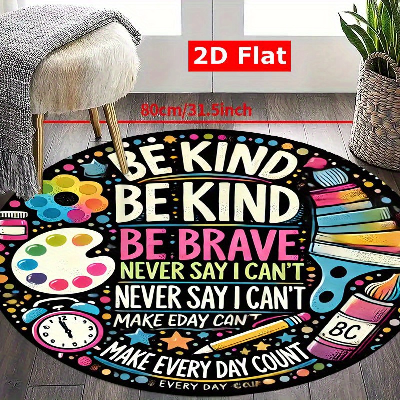 Be Kind Be Brave Motivational  - Kids Education Quotes avaliação e preço
