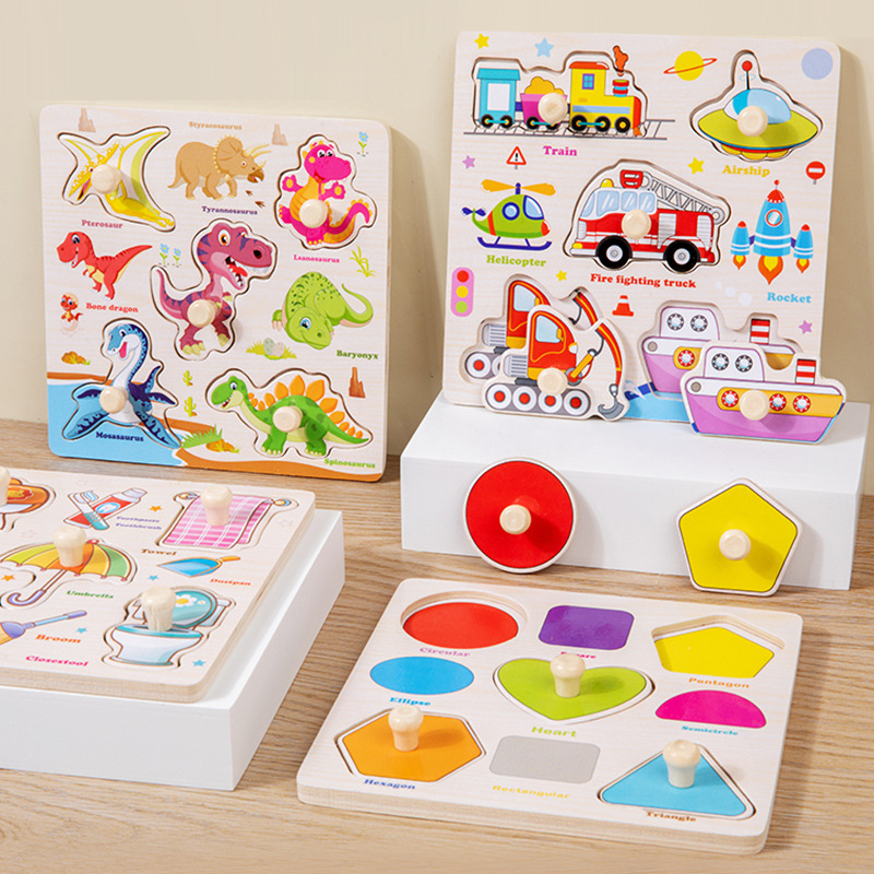 Montessori Wooden Puzzles Toys - Kids Educational Box avaliação e preço