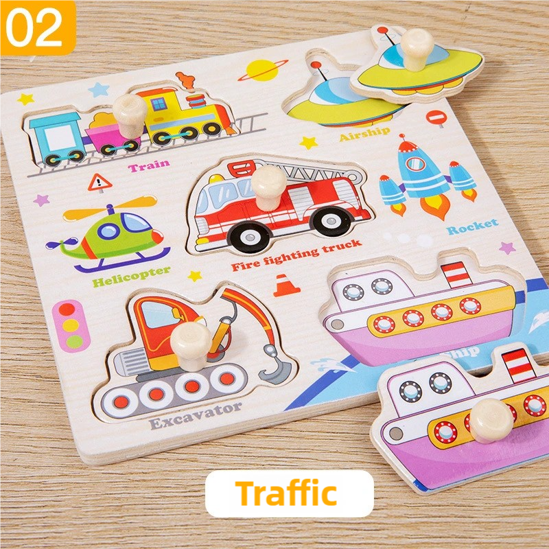 Montessori Wooden Puzzles Toys - Kids Educational Box avaliação e preço