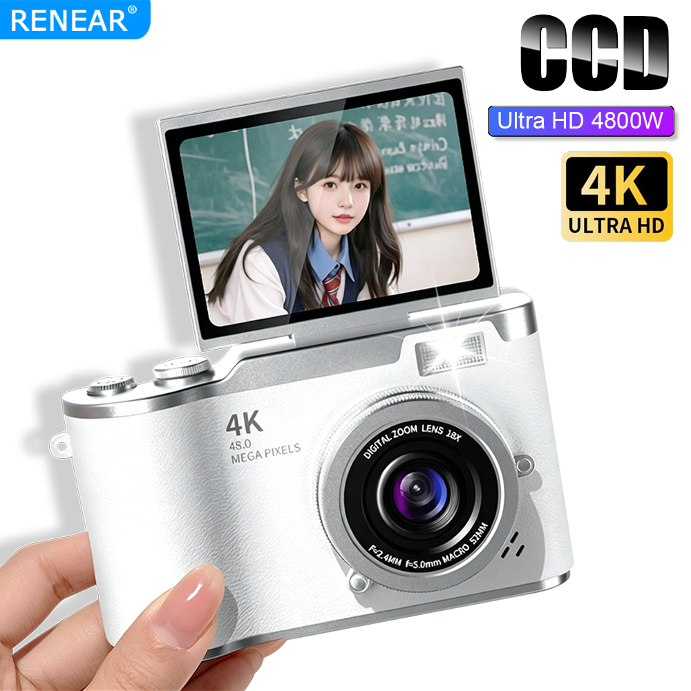 Portable 4K CCD Digital Camera - Kids Education News avaliação e preço