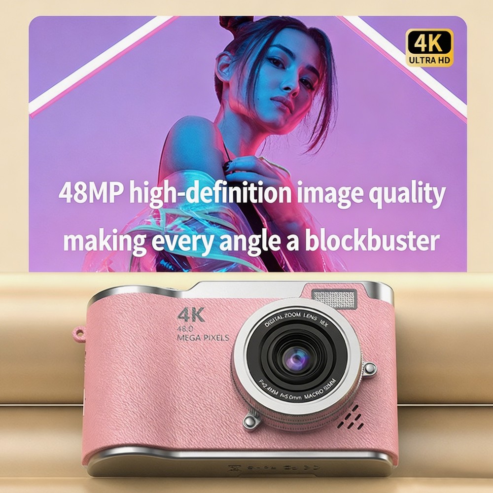 Portable 4K CCD Digital Camera - Kids Education News avaliação e preço