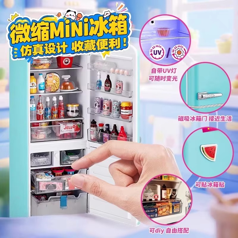 Genuine ZURU Mini Fridge Set P - Kids Educational Box avaliação e preço