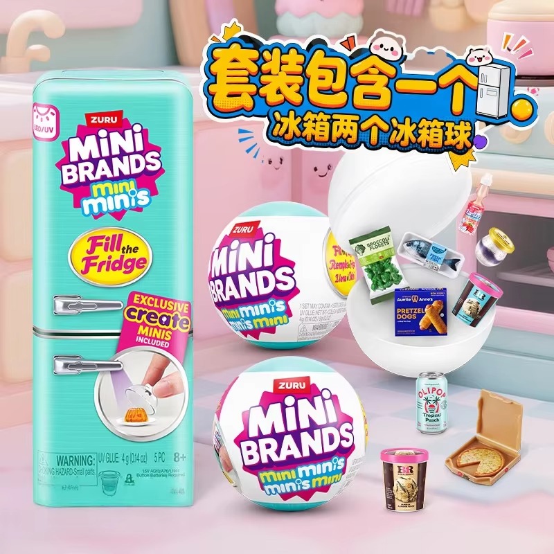 Genuine ZURU Mini Fridge Set P - Kids Educational Box avaliação e preço