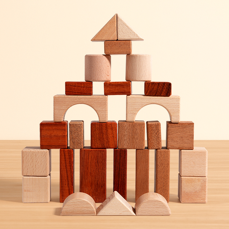 29-Piece Wood DIY Building Blo - Kids Educational Box avaliação e preço