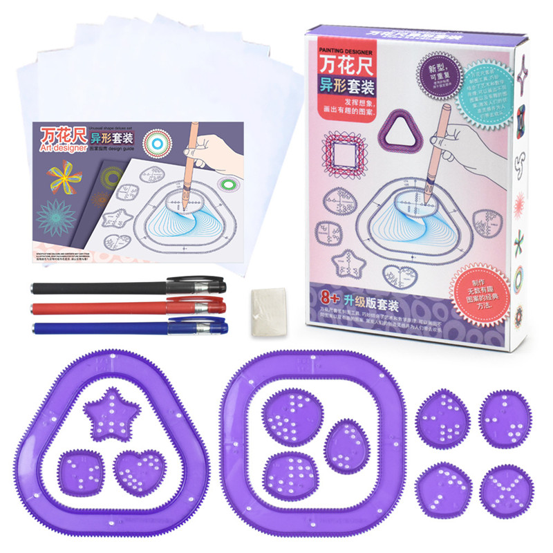Funny Spirograph Drawing Toys  - Kids Education Template avaliação e preço