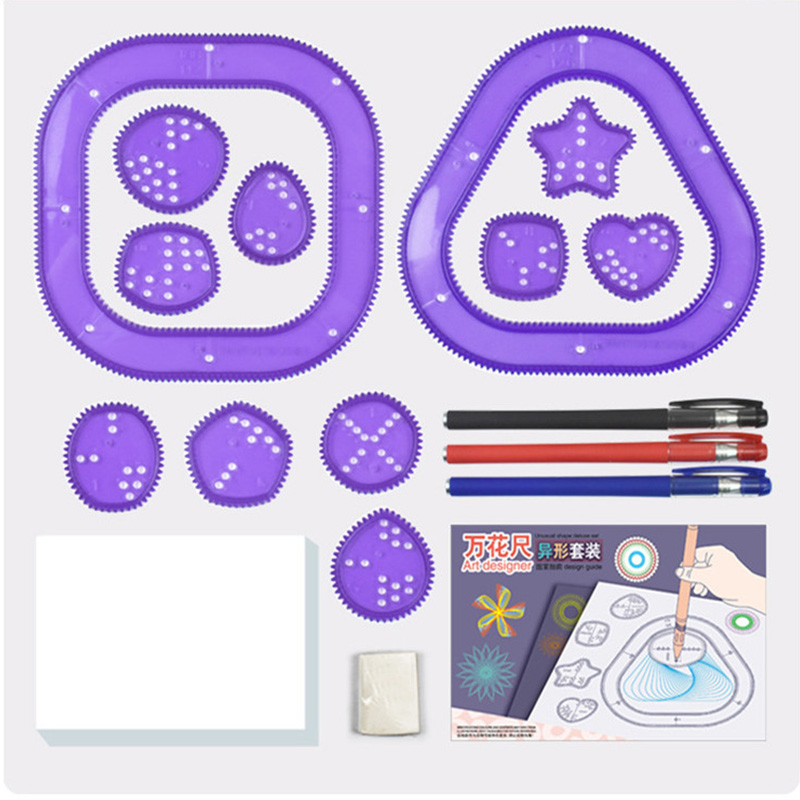 Funny Spirograph Drawing Toys  - Kids Education Template avaliação e preço