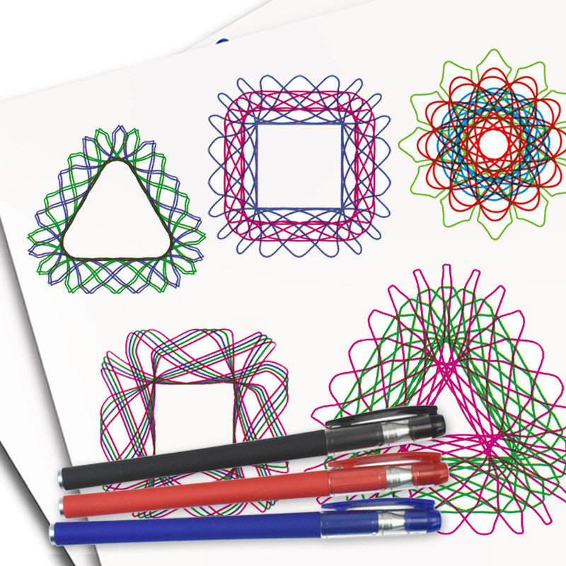 Funny Spirograph Drawing Toys  - Kids Education Template avaliação e preço