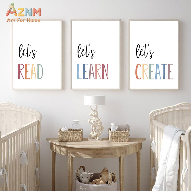 AZNM Let's Read Learn Create C - Kids Education Quotes avaliação e preço