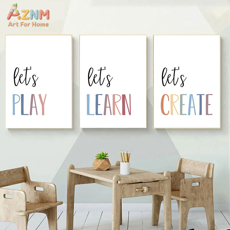 AZNM Let's Read Learn Create C - Kids Education Quotes avaliação e preço
