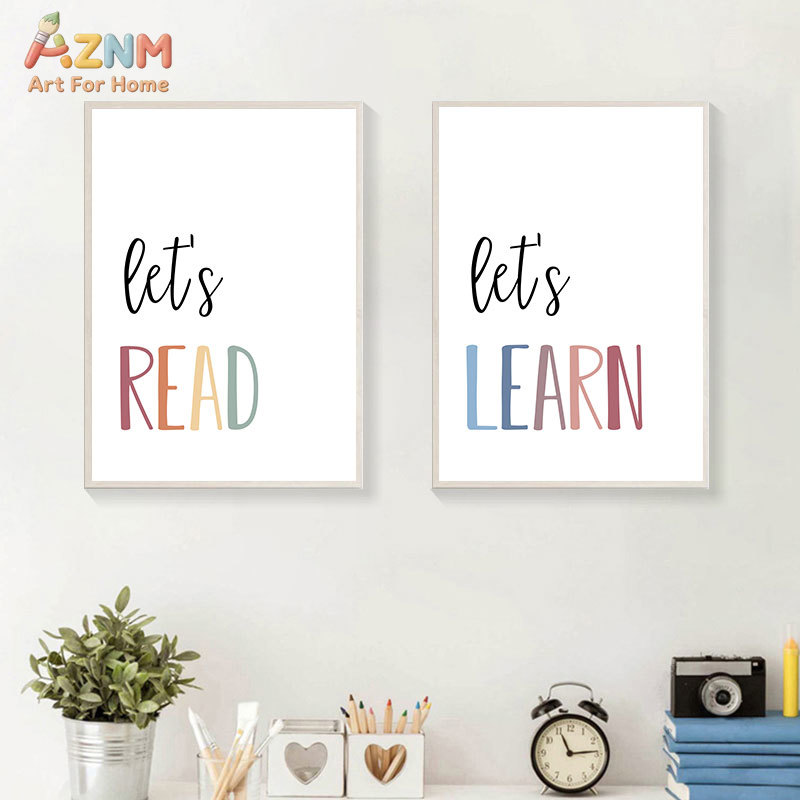 AZNM Let's Read Learn Create C - Kids Education Quotes avaliação e preço