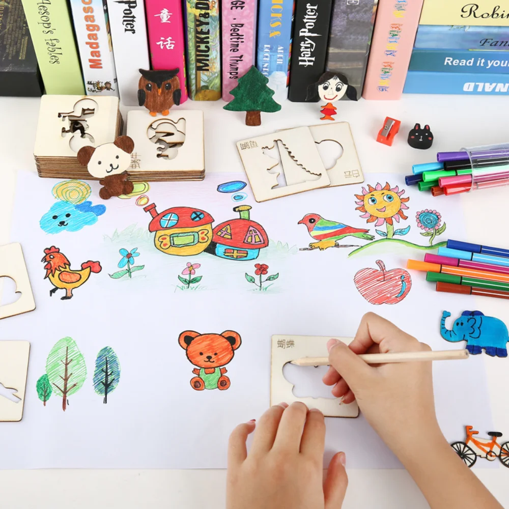 Montessori Kids Toys Drawing T - Kids Education Template avaliação e preço