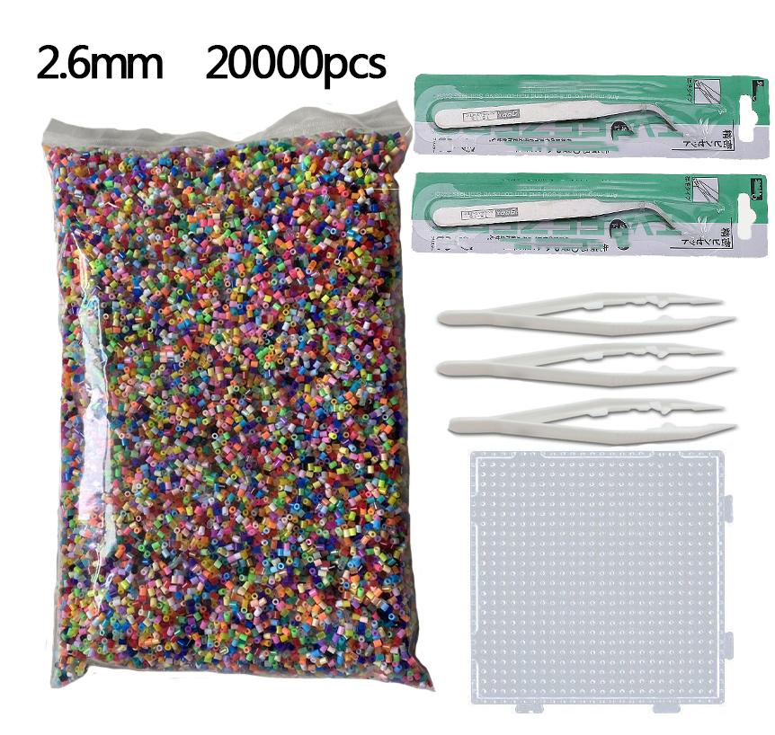 20000pcs Ironing beads 2.6mm H - Kids Education Template avaliação e preço