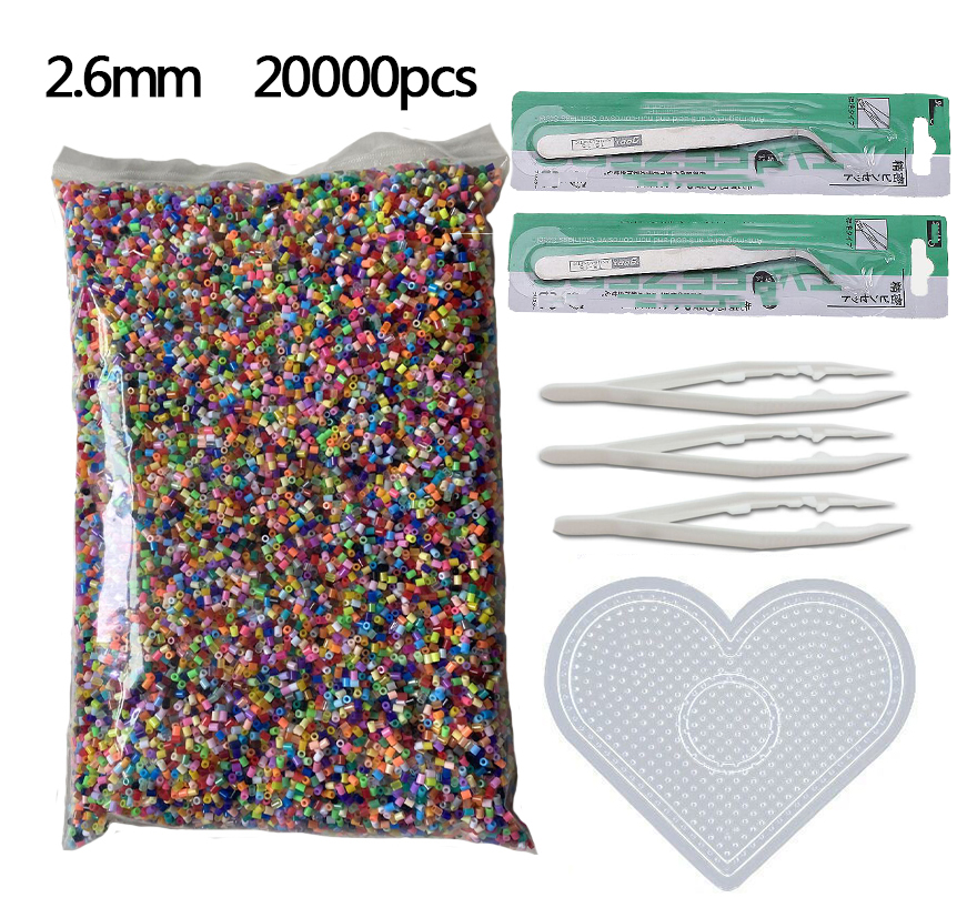 20000pcs Ironing beads 2.6mm H - Kids Education Template avaliação e preço