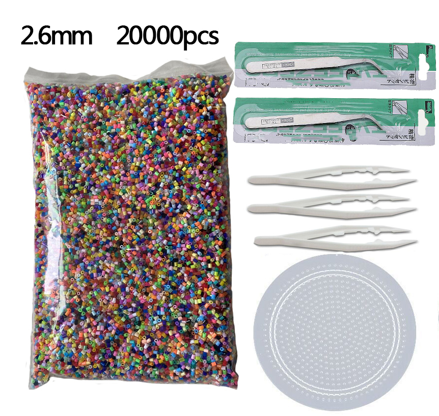 20000pcs Ironing beads 2.6mm H - Kids Education Template avaliação e preço