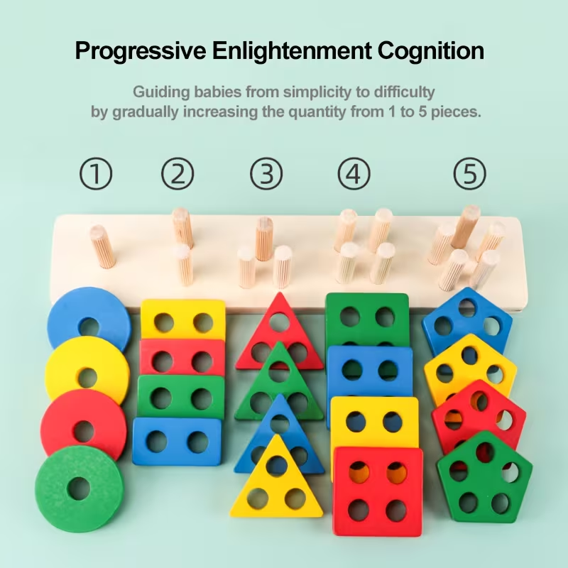 Montessori Wooden Games Baby T - Kids Educational Box avaliação e preço