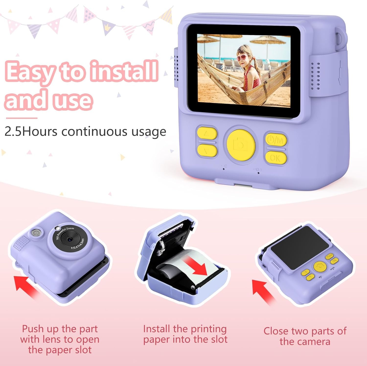 InstantPrint Camera for Kids C - Kids Education News avaliação e preço
