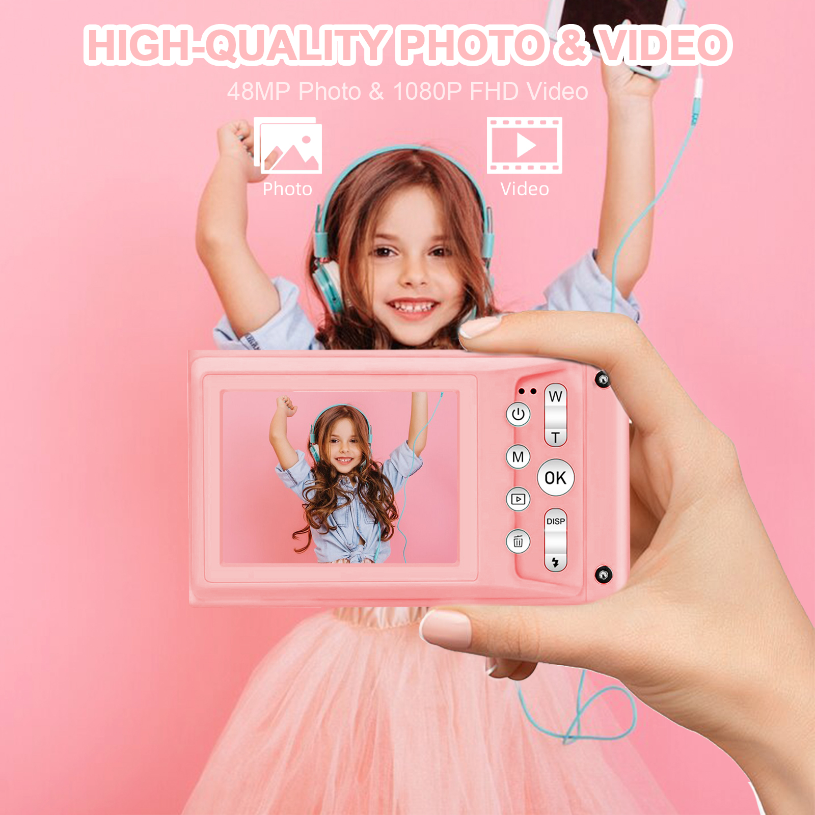 HD 1080P 2.4 inch digital Came - Kids Education News avaliação e preço