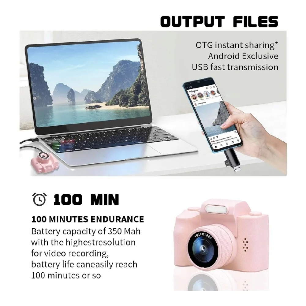 HD 1080P Mini Digital Camera P - Kids Education News avaliação e preço
