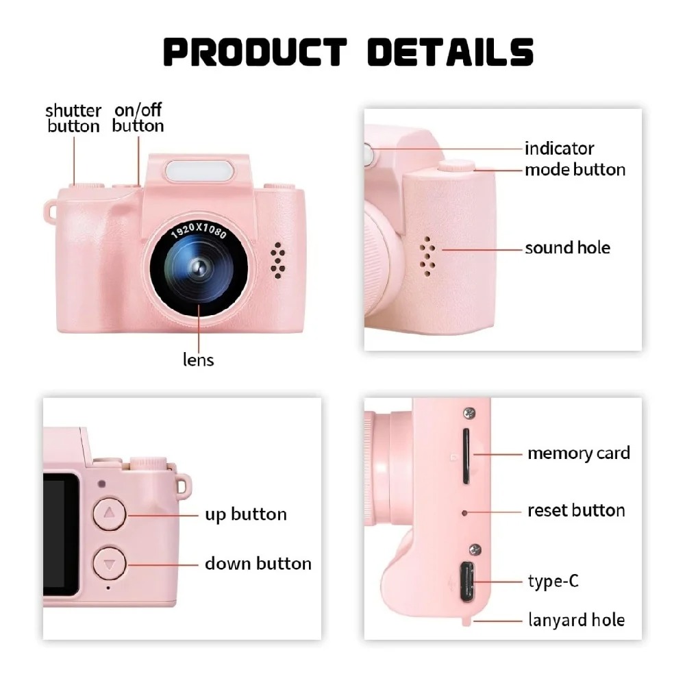 HD 1080P Mini Digital Camera P - Kids Education News avaliação e preço