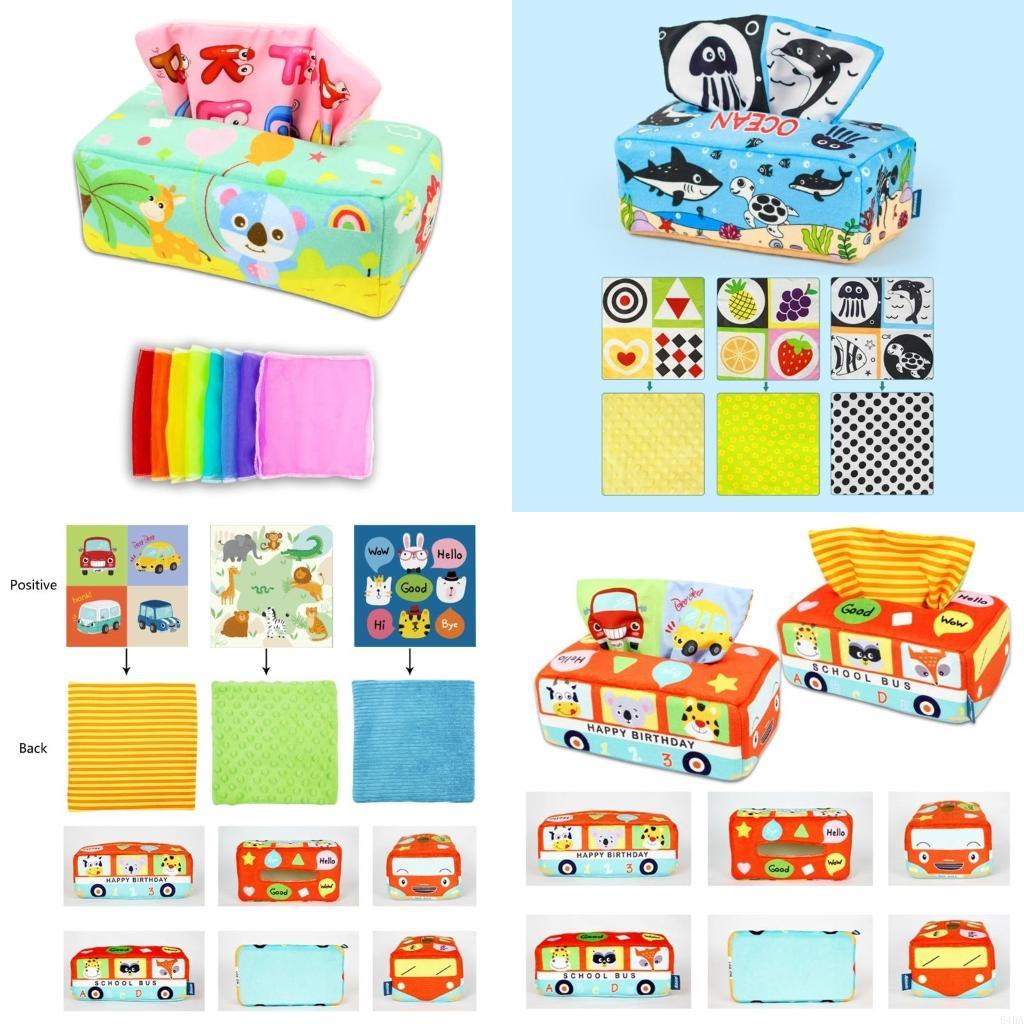 54DA Sensory Pull Tissue Box T - Kids Educational Box avaliação e preço