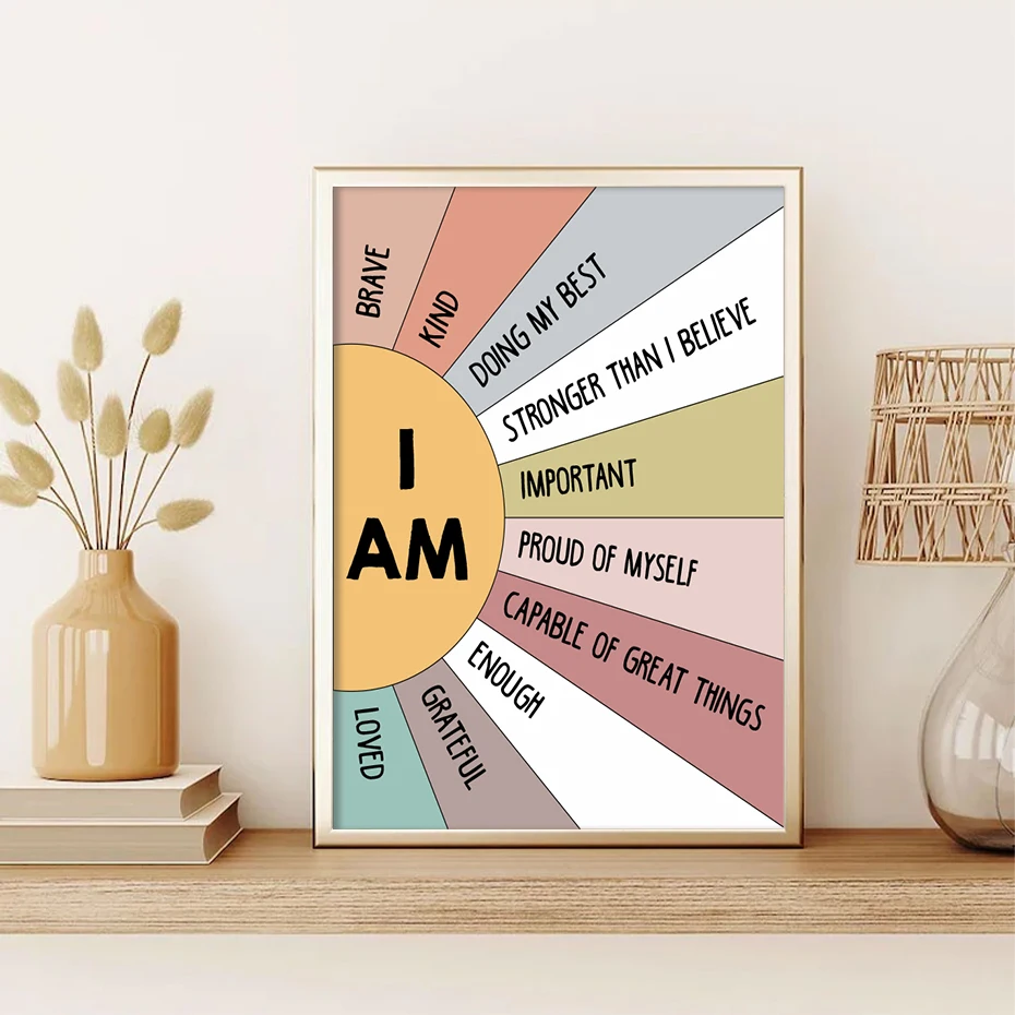 1PCS Educational Sun Colorful  - Kids Education Quotes avaliação e preço