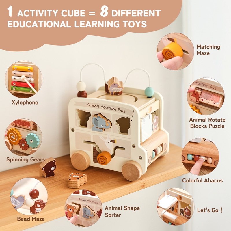 Montessori Wooden Children Toy - Kids Educational Box avaliação e preço