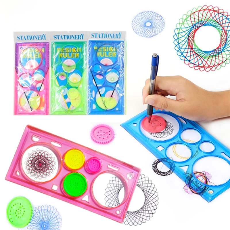 Geometry Spirograph Drawing St - Kids Education Template avaliação e preço