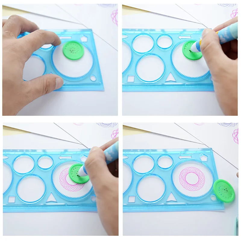 Geometry Spirograph Drawing St - Kids Education Template avaliação e preço