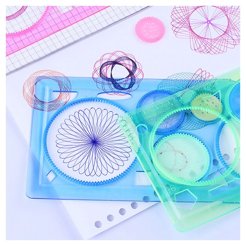 Geometry Spirograph Drawing St - Kids Education Template avaliação e preço