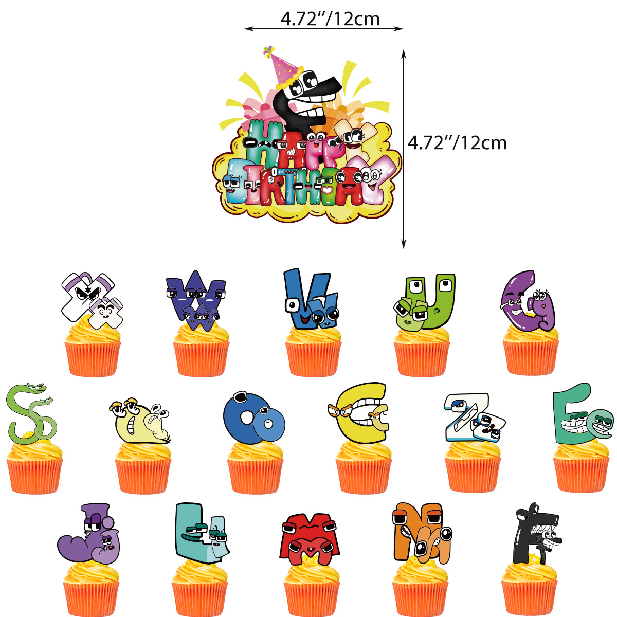 Alphabet Lore Theme Kids Birth - Kids Education Banner avaliação e preço