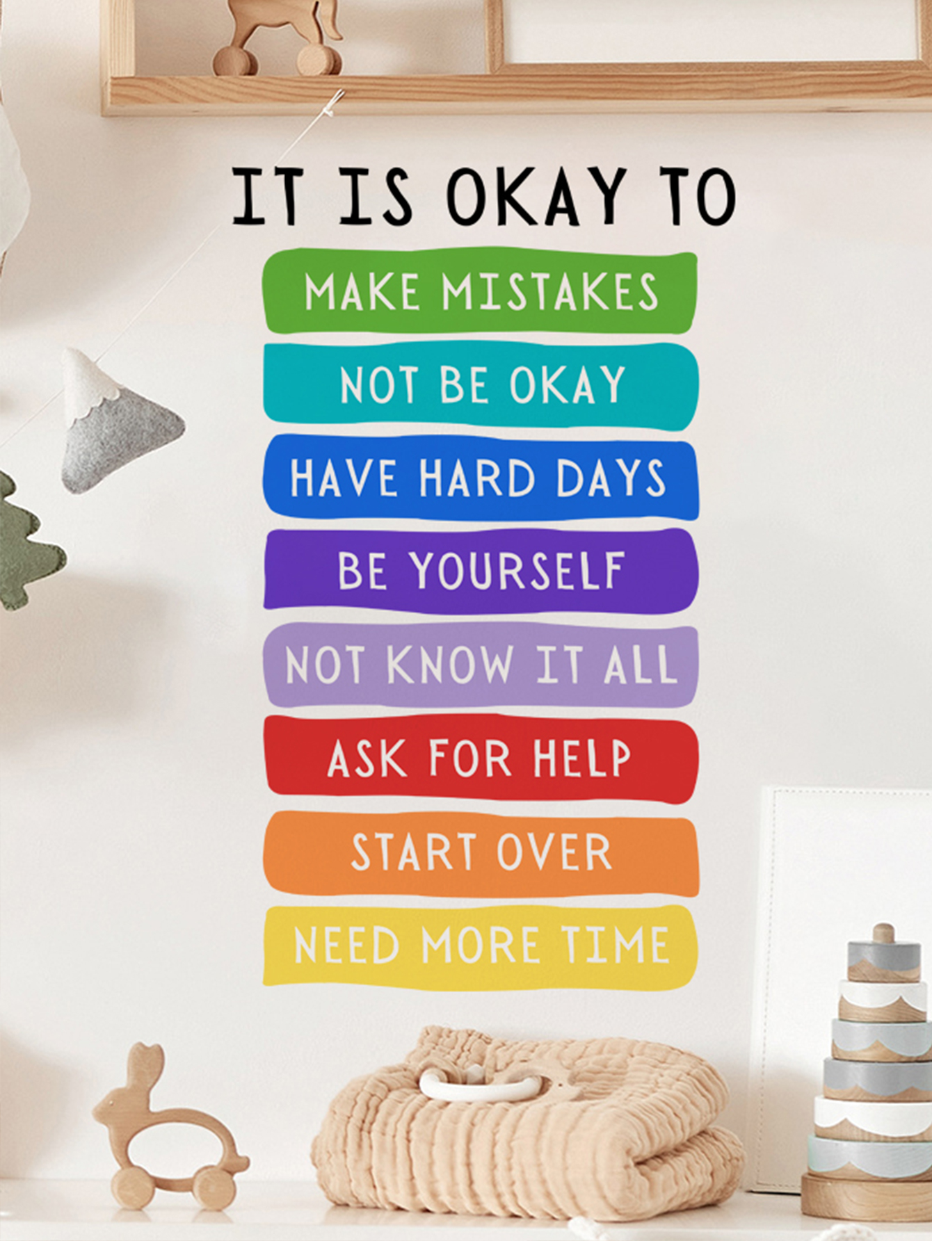 It's Okay to Not be Okay Poste - Kids Education Quotes avaliação e preço