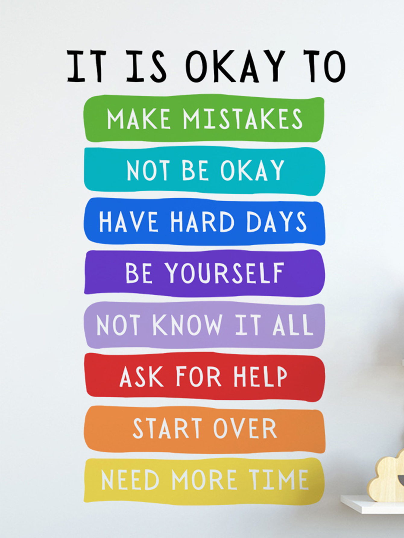 It's Okay to Not be Okay Poste - Kids Education Quotes avaliação e preço