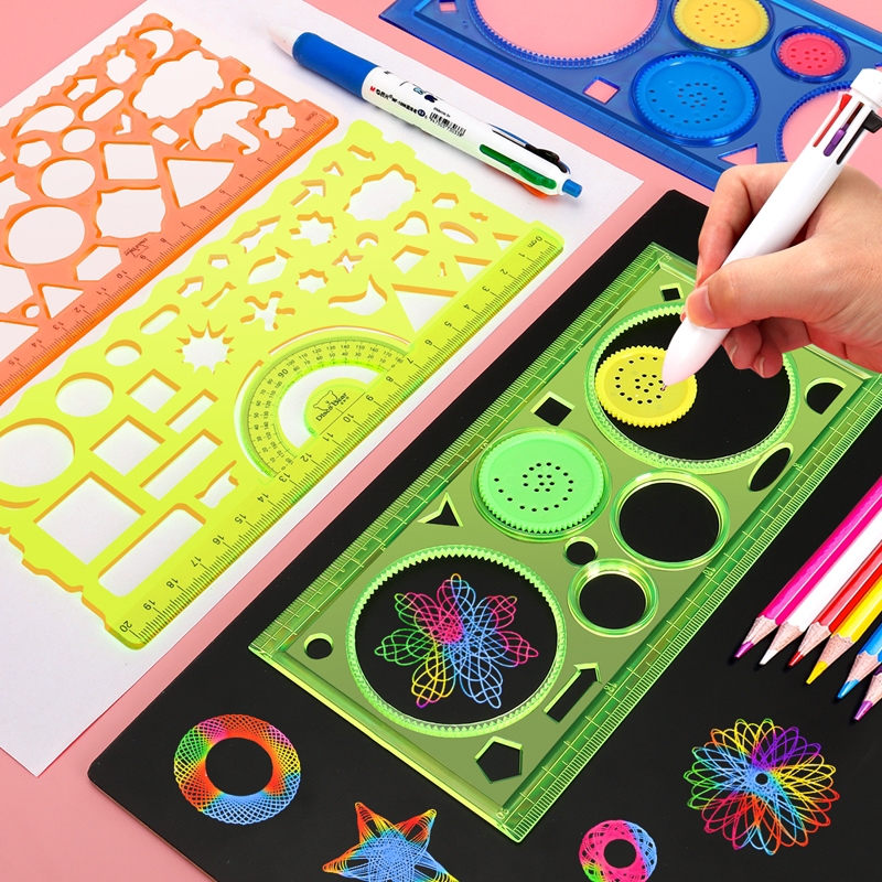 Geometry Spirograph Drawing St - Kids Education Template avaliação e preço
