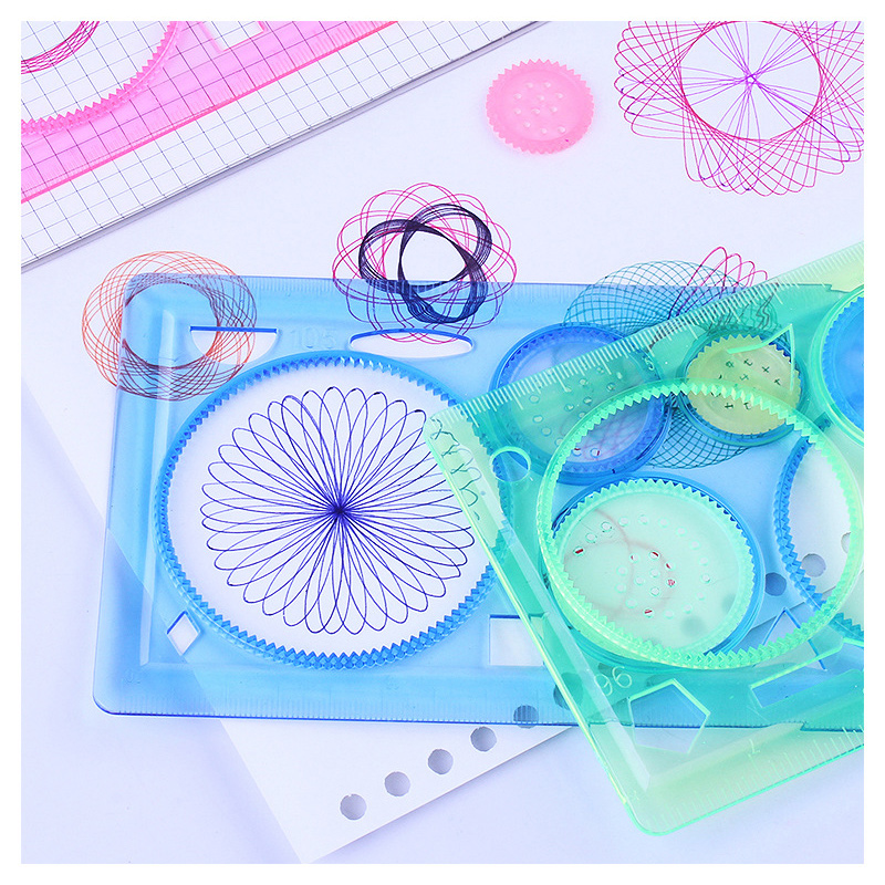 Geometry Spirograph Drawing St - Kids Education Template avaliação e preço