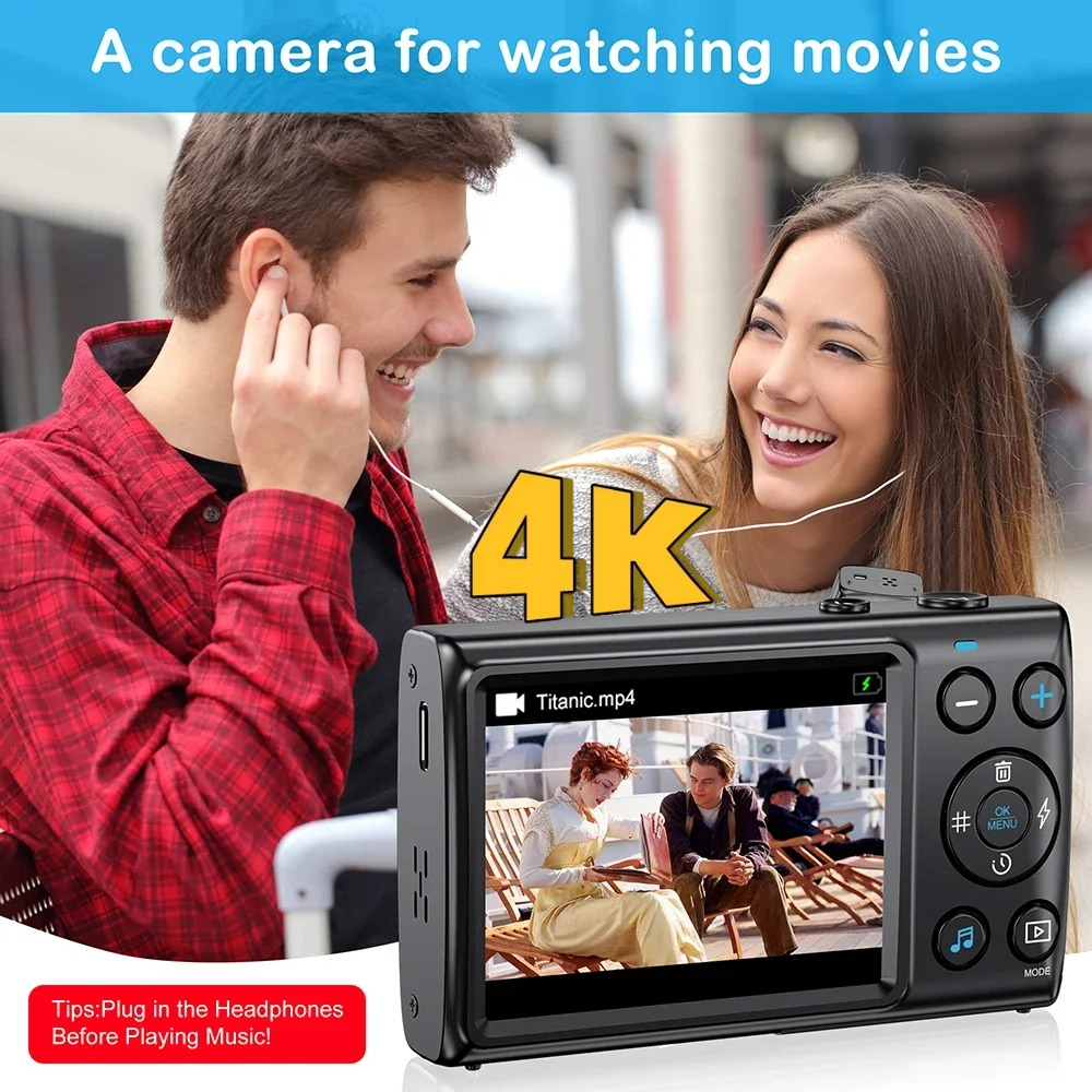 4K Ultra HD 64MP Digital Camer - Kids Education News avaliação e preço
