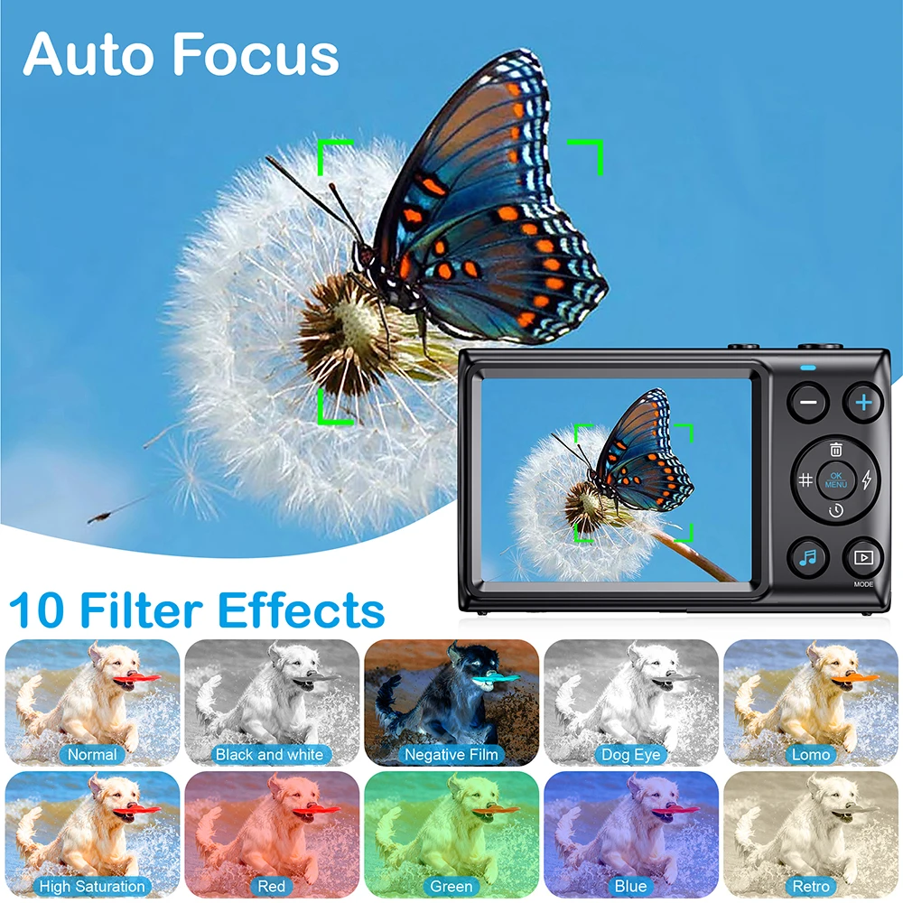 4K Ultra HD 64MP Digital Camer - Kids Education News avaliação e preço