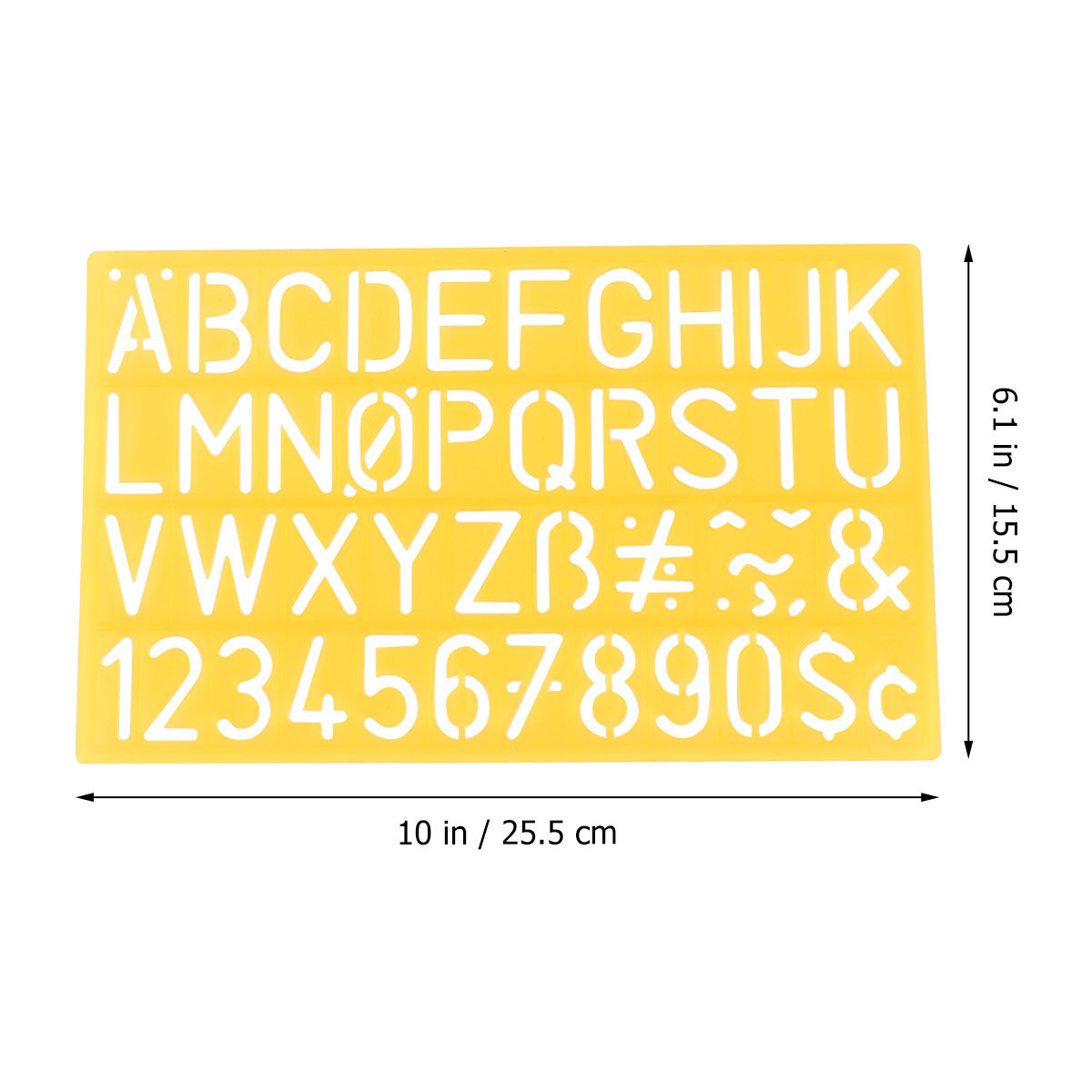 4Pcs Plastic Graffiti Rulers A - Kids Education Template avaliação e preço