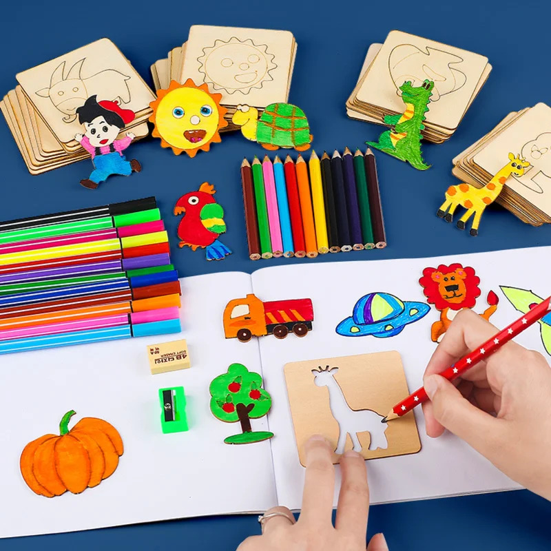 Kids Drawing Toys Montessori D - Kids Education Template avaliação e preço
