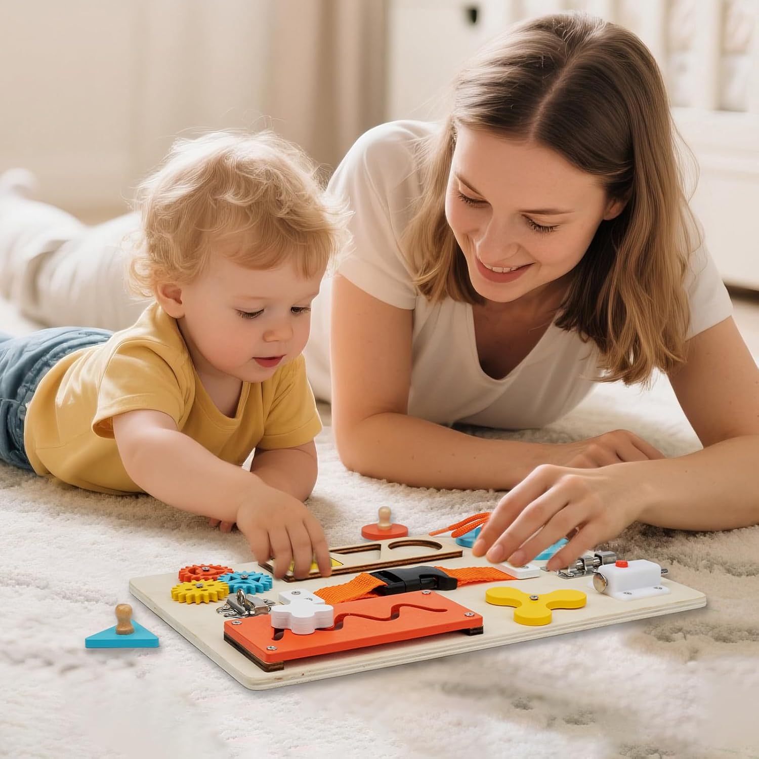 Montessori Busy Board for Todd - Kids Educational Box avaliação e preço