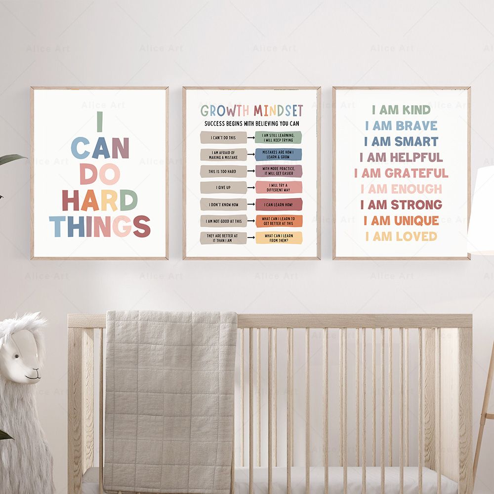 Affirmations for Kids Room Pos - Kids Education Quotes avaliação e preço