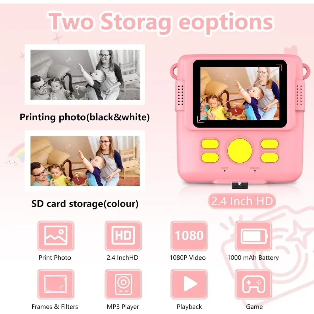 Instant Print Camera for Kids, - Kids Education News avaliação e preço