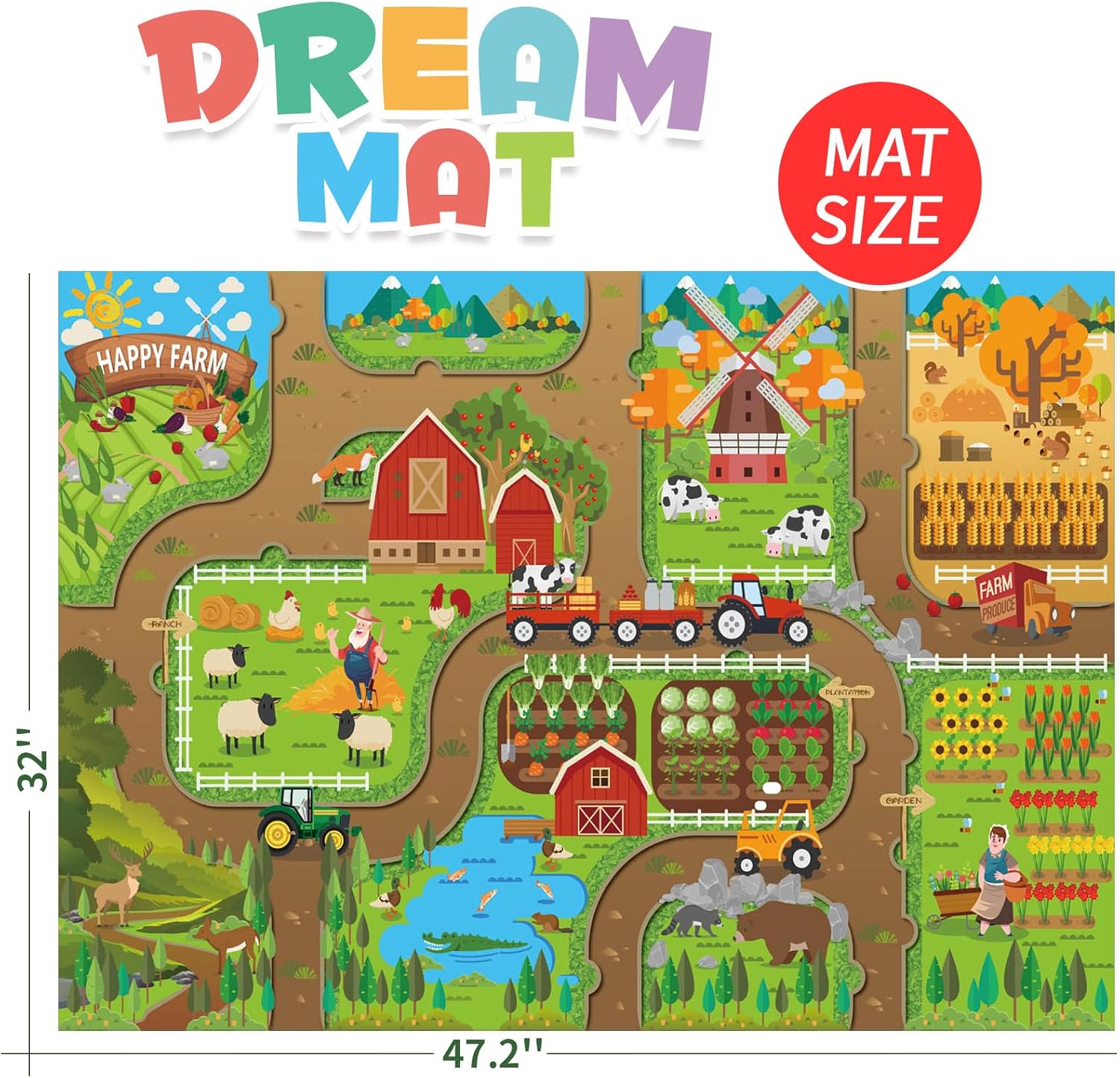 Kids Dream Mat Happy Farm Acti - Kids Education Toy avaliação e preço