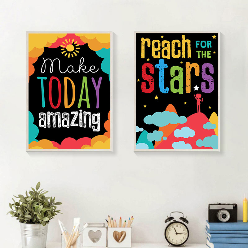 Colorful Cute Dream Big Quotes - Kids Education Quotes avaliação e preço